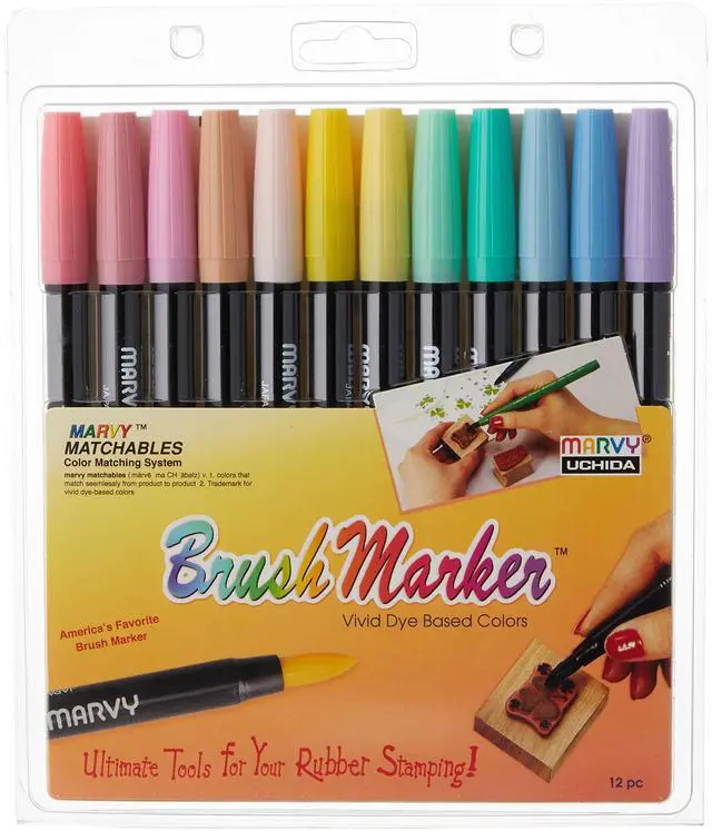 Main image of Brush Markers 12/Pkg -Pastel