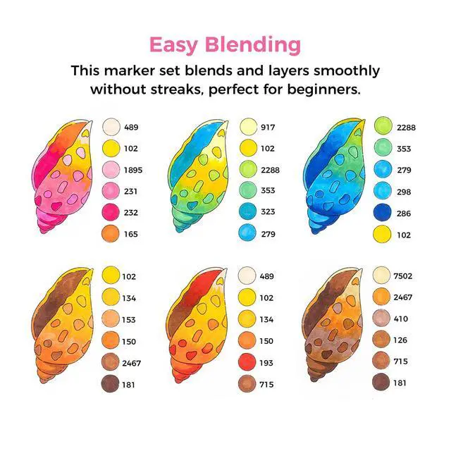 Alt view image 5 of 7 - Alcohol Markers Brush Tip: Double Tipped Art Marker Set for Artists Adults Drawing Sketching Illustration - Brush Chisel Color Markers - Pack with 94 Vibrant Colors 2 Marker Cases 2 Blenders