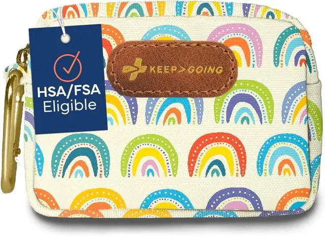 Main image of Small Travel First Aid Kit Kids 60 Pc. Mini First Aid Kit for Purse, Diaper Bag, & Backpack with Latex-Free Bandages 4 Oz., & 4.5 x 3.5 x 2 in, TSA-Approved