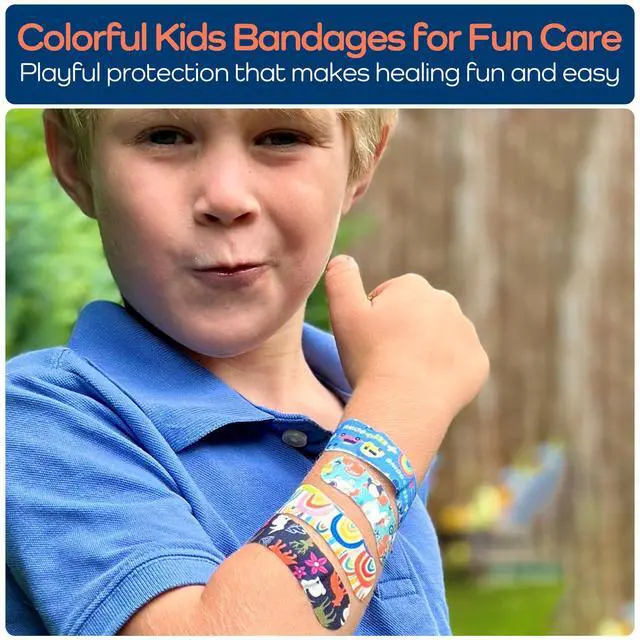 Alt view image 6 of 7 - Small Travel First Aid Kit Kids 60 Pc. Mini First Aid Kit for Purse, Diaper Bag, & Backpack with Latex-Free Bandages 4 Oz., & 4.5 x 3.5 x 2 in, TSA-Approved