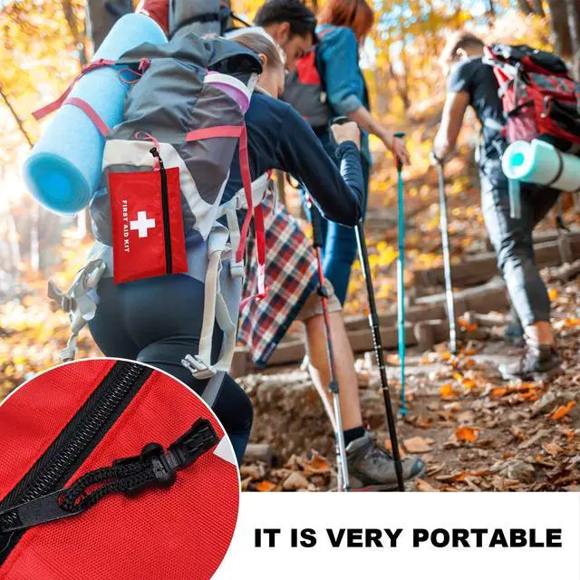 Alt view image 4 of 7 - 12pcs Mini First Aid Kit Empty Pouch Bag with Zippered for Emergency at Home, Office, Car, Outdoors, Boat, Camping, Hiking