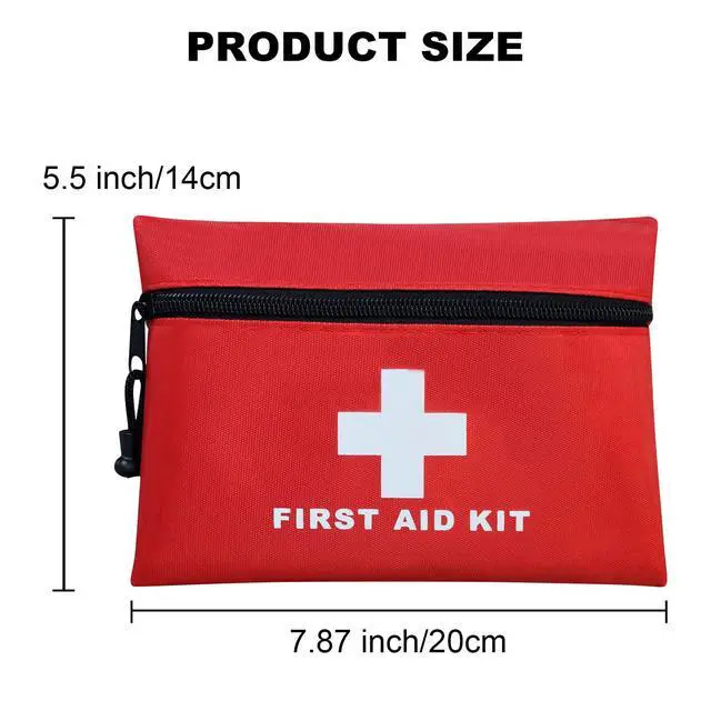 Alt view image 7 of 7 - 12pcs Mini First Aid Kit Empty Pouch Bag with Zippered for Emergency at Home, Office, Car, Outdoors, Boat, Camping, Hiking