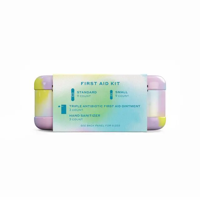 Alt view image 4 of 6 - Quick Fix Colorwash, On The Go First Aid Kit, Assorted Bandages, Ointments, and Hand Sanitizer, Tie Dye Patterns, 2 Pack