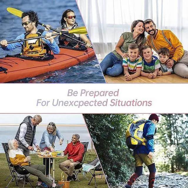 Alt view image 7 of 7 - 276PCS First Aid Kit Home Car Camping Hiking Emergency Supplies Small Compact Lovely Bag for School Outdoor, Basic Outdoor Essentials Survival Kit for Travel