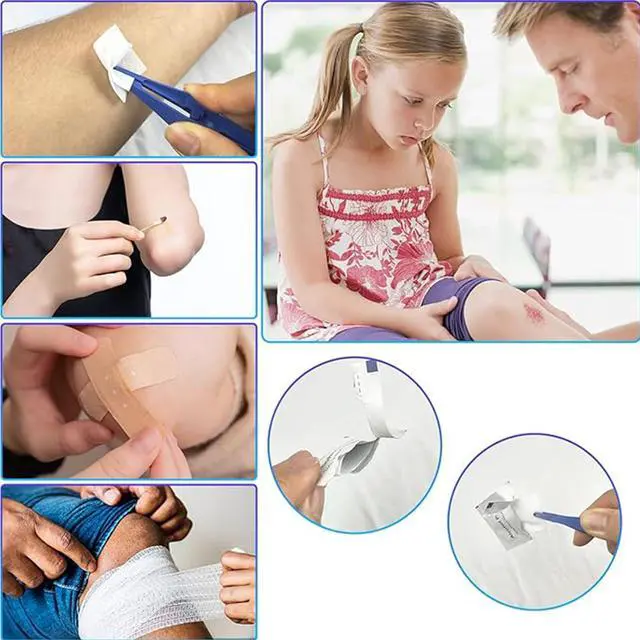 Alt view image 5 of 7 - 276PCS First Aid Kit Home Car Camping Hiking Emergency Supplies Small Compact Lovely Bag for School Outdoor, Basic Outdoor Essentials Survival Kit for Travel