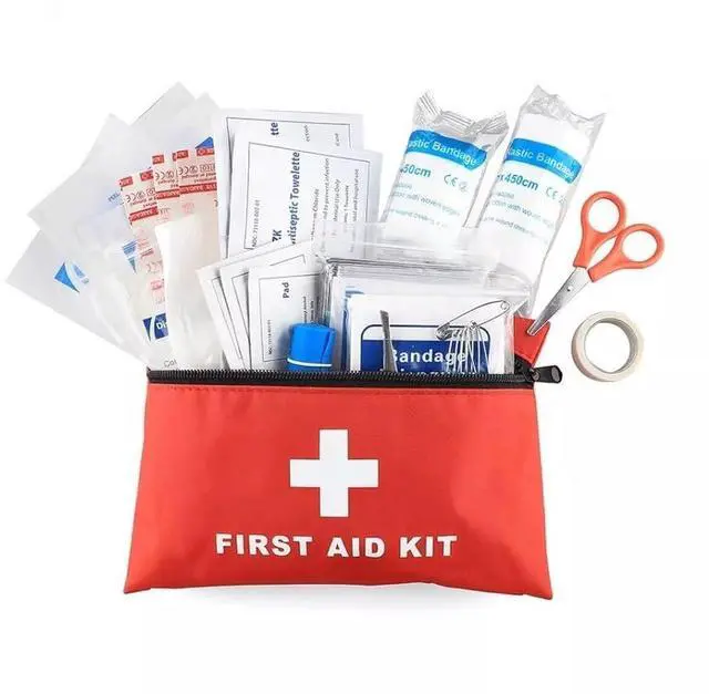 Main image of Travel First Aid Kit 95 Pieces Compact & Lightweight Emergency Medical Kit for Carry On, Backpacking, and Road Trips