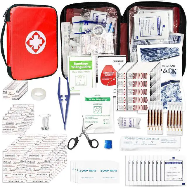 Main image of First Aid Kit 300PCS Car Home Camping Essentials Red 1st Aid | School Supplies,Dorm Room Essentials,Survival Kit,Emergency Kit,Outdoor Adventure,Office Hiking Portable