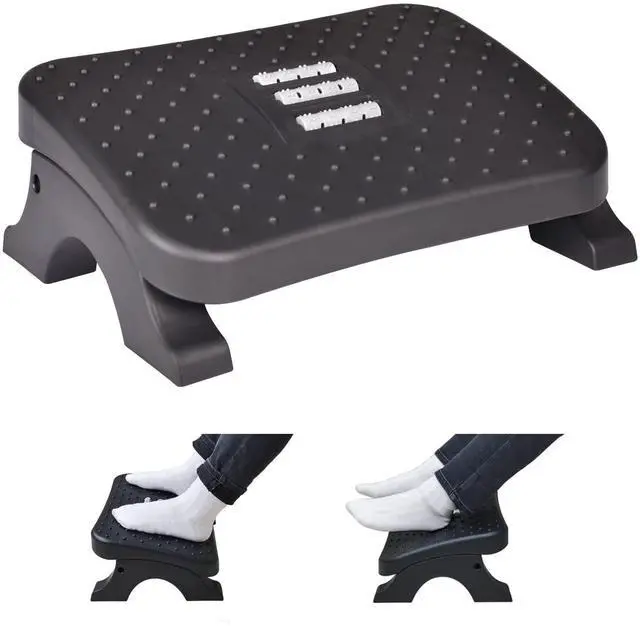 Main image of Under Desk Footrest, Ergonomic Foot Stool with Massage Rollers Max-Load 120Lbs Desk Leg Rest Pain Relief for Home Office Work