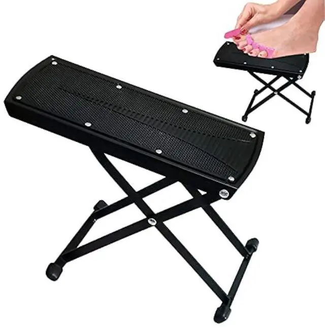 Main image of Foldable Foot Rest, 6-Height Adjustable Spa Foot Stand, Non-Slip Sturdy Foot Care Stand for Easy Home Pedicures, Beauty Pedicure Stool Tool