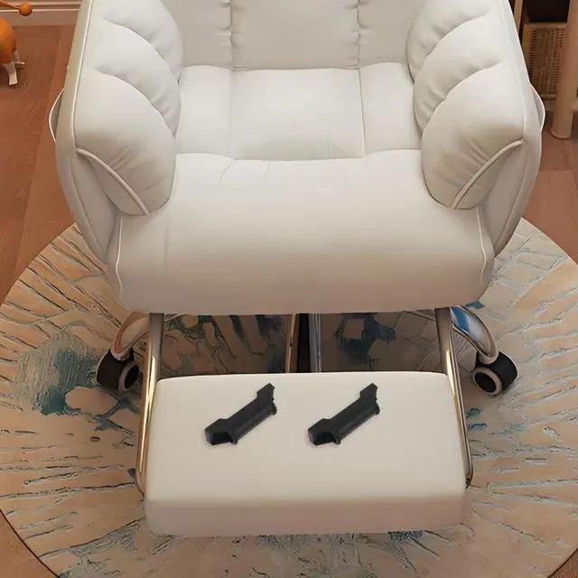 Alt view image 3 of 7 - 4pcs Office Chair Foot Rest Slider Pads Attachment: Gaming Chair Replacement Parts Recliner Armchair footrest Furniture Accessories with Smooth Edges, Easy Installation