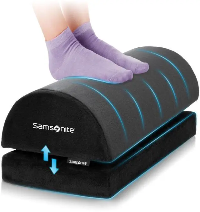 Main image of Ergonomic Foot Rest, Adjustable Memory Foam Foot Stool for Under Desk at Work, Office Desk Accessories for Long Sessions and RelaxingComfort