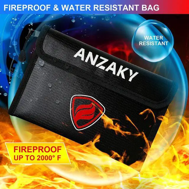 Alt view image 6 of 7 - Photo Picture Frame Diversion Safe with Fireproof & Waterproof Money Bag, Valuable Storage, Home Security, Mini Box with Hidden Compartment to Shield your Money, Cash, 5"x7"