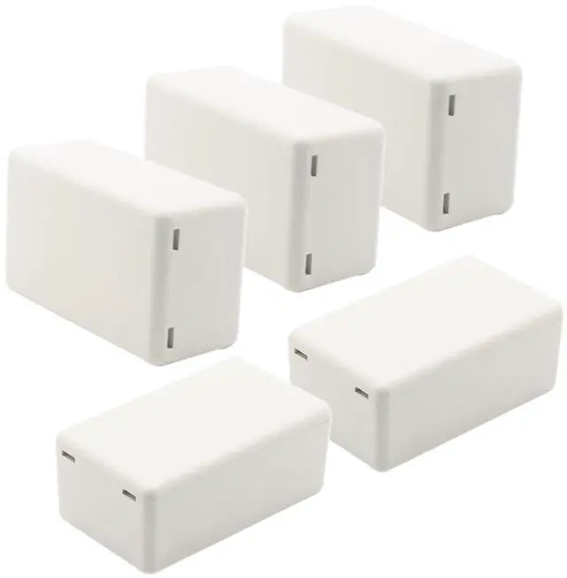 Main image of 5Pcs Project Boxes ABS Plastic Electrical Project Power Case Small Junction Box White 2.4 x 1.42 x 0.98 inch (61 x 36 x 25 mm)