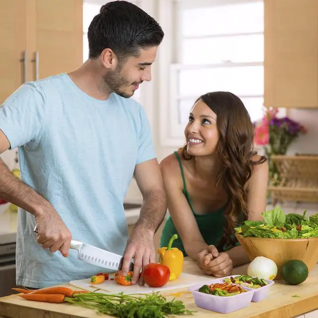 Alt view image 7 of 7 - 50 Pack Purple Meal Prep Containers Reusable 2 Compartments, Glotoch 32OZ to Go Containers for Food, Disposable Plastic Food Containers with Lids for Microwave Dishwasher Freezer Safe