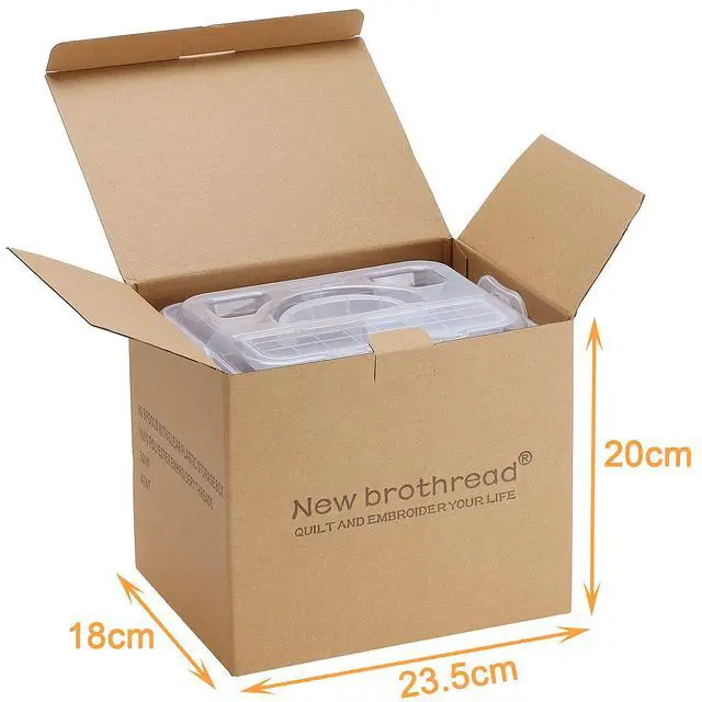 Alt view image 7 of 7 - 3 Layers Stackable Clear Storage Box/Organizer for Holding 60 Spools Home Embroidery & Sewing Thread (Spool Size Requirement: Height2.2"/5.6CM; Width1.69"/4.3CM)