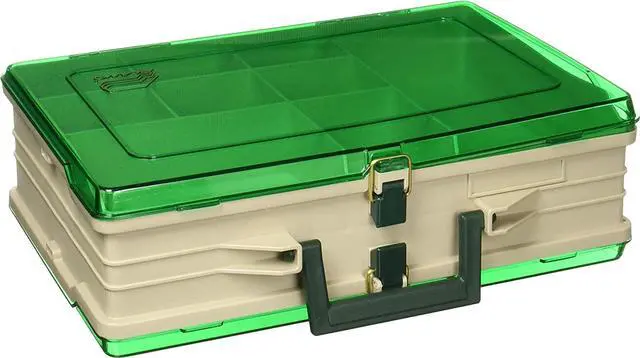 Main image of Magnum Tackle Box Double Side Sandstone/Green 1119, Premium Tackle Storage,Multi