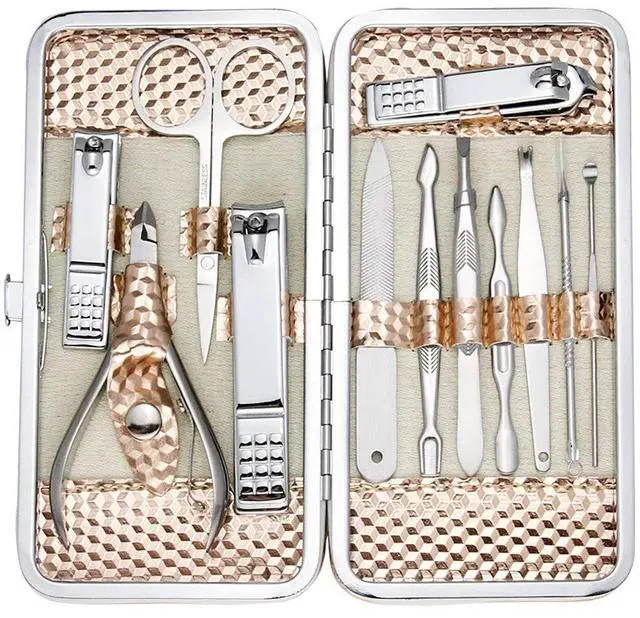 Main image of Professional Nail Care kit Manicure Grooming Set with Travel Case(Rose Gold)