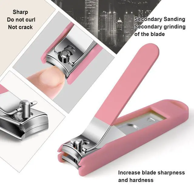 Alt view image 4 of 7 - Christian Gifts Nail Clippers for Women, 6 Pcs Toenail Clippers, Stainless Steel Nail Clippers for Women, Sharpest Thick Toenail & Ingrown Nail Clipper Set (Christian Pink)