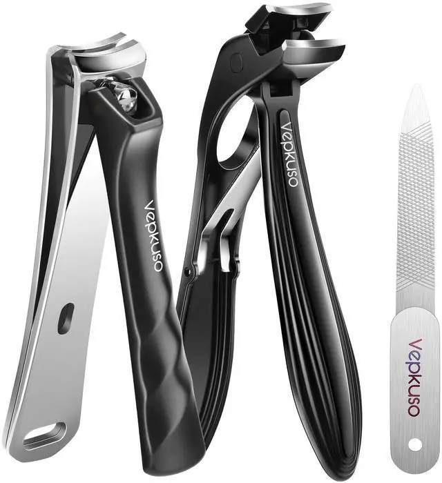 Main image of Nail Clippers for Seniors, Heavy Duty Stainless Steel Nail Clipper for Ingrown Toenails, Wide Opening Sharp Blade for Men, Women, Travel & Home Use