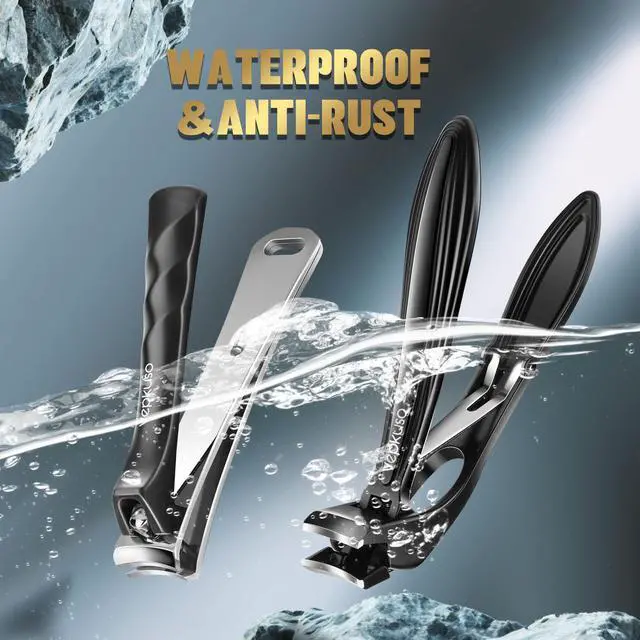 Alt view image 7 of 7 - Nail Clippers for Seniors, Heavy Duty Stainless Steel Nail Clipper for Ingrown Toenails, Wide Opening Sharp Blade for Men, Women, Travel & Home Use