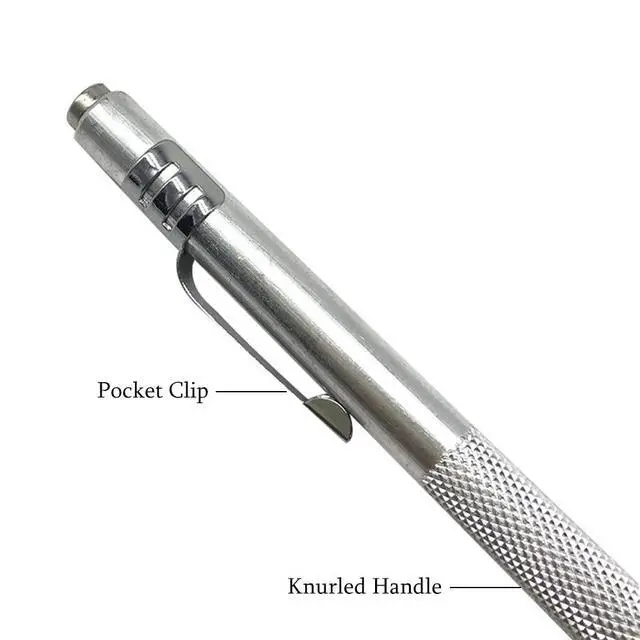 Alt view image 4 of 7 - 2 Pack Tungsten Carbide Scriber with Magnet,with Extra 12 Replacement Marking Tip,Etching Engraving Pen for Glass/Ceramics/Metal Sheet