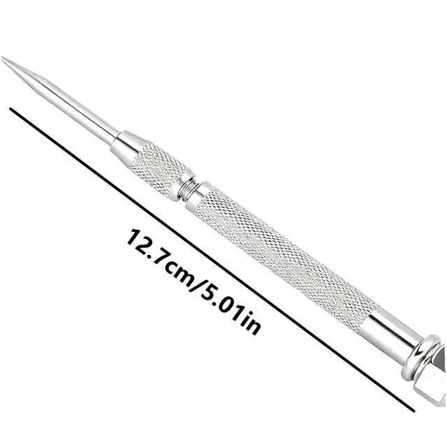 Alt view image 2 of 7 - Pocket Scriber Tool Carbide Steel Metal Engraving Pen with Carbide Tip, 2-7/8in Point Length, 3/8in Handle Diameter, Ideal for Marking on Welding/Glass/Metal in DIY, Crafts & Precision Work