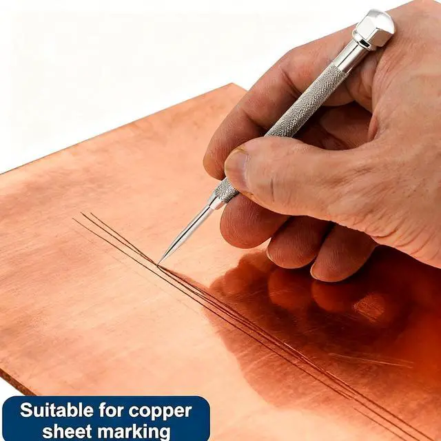 Alt view image 7 of 7 - Pocket Scriber Tool Carbide Steel Metal Engraving Pen with Carbide Tip, 2-7/8in Point Length, 3/8in Handle Diameter, Ideal for Marking on Welding/Glass/Metal in DIY, Crafts & Precision Work