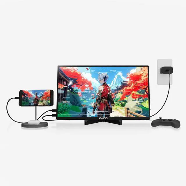 Alt view image 5 of 7 - Tablet Stand for Portable Monitor, Adjustable Tablet Holder Foldable, iPad Accessories for Office Compatible with Kindle, Switch, Surface Pro, iPad Pro/Air/Mini, iPhone Pro/Max/Plus