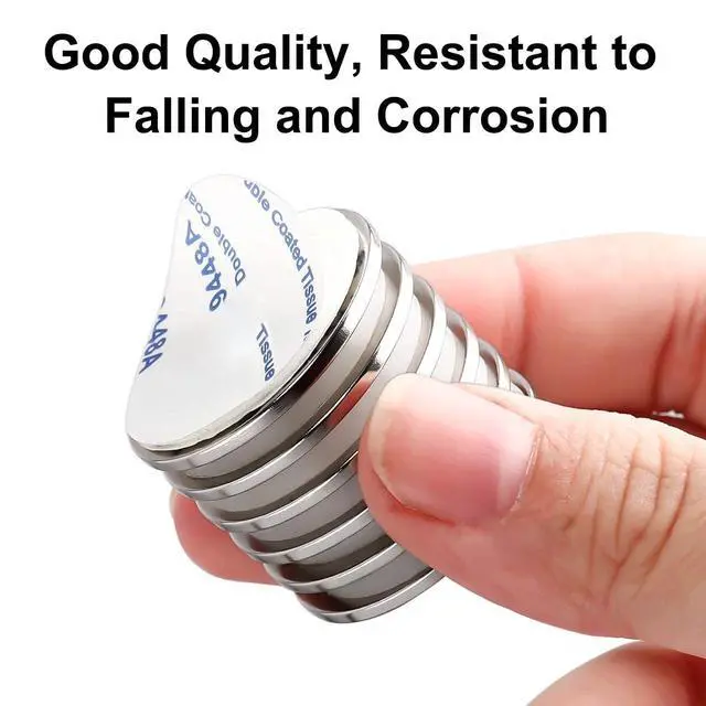 Alt view image 7 of 7 - 6 Pack Magnets with Adhesive Backing for Fridge, Super Strong Magnets Heavy Duty, Rare Earth Magnet Neodymium Disc Magnet for Craft, Cabinet, Office, DIY, 1.26 inch D x 1/8 inch H