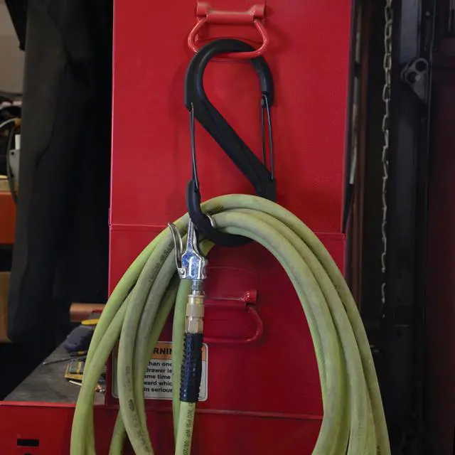 Alt view image 3 of 7 - S-Biner Plastic Dual Carabiner - Daily Use Double-Sided S-Biner - Dual Clip Carabiner Accessory for Holding & Organizing - Accessory for Camping & More - Black, Size 10 (2 Pack)