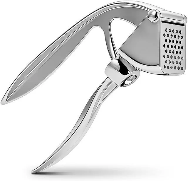Main image of Garlic Press, Premium Metal Garlic Mincer Tool, Heavy Duty Garlic Crusher with Ergonomic Handle, Rust Proof & Dishwasher Safe, Easy to Squeeze and Clean -Silver