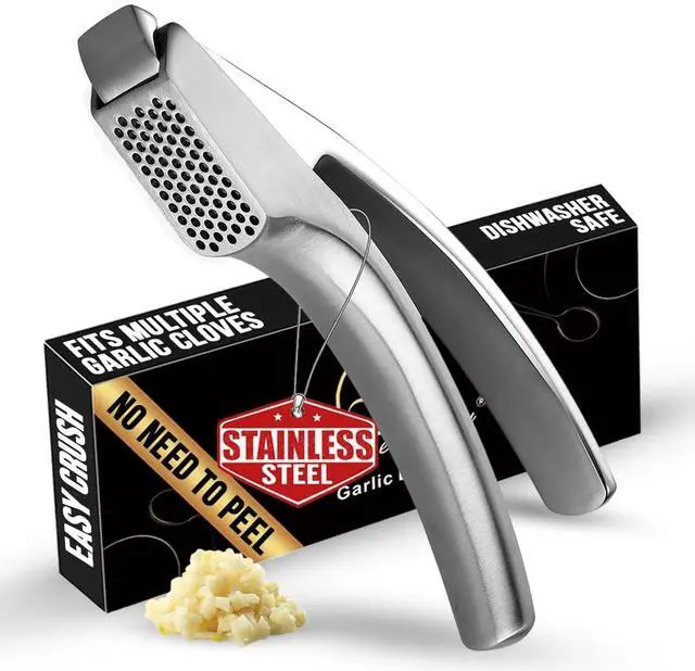 Main image of Lifetime Replacement Garlic Press, No Need to Peel, Fine Mince