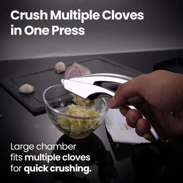 Alt view image 3 of 7 - Lifetime Replacement Garlic Press, No Need to Peel, Fine Mince