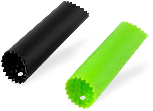 Main image of 2Pack Garlic Peelers, 5.12 Inches Silicone Garlic Skin Remover - Effortless Peeling for Kitchen Use, Black/Green