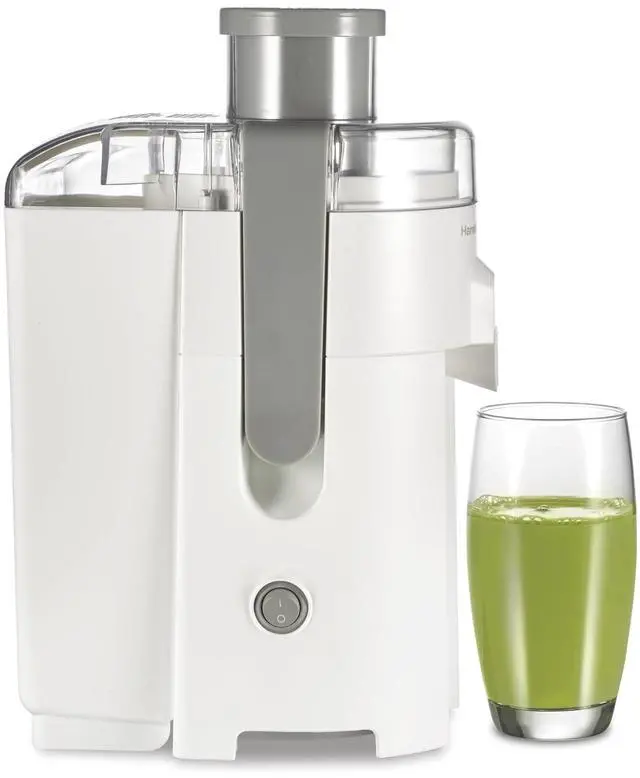 Main image of HealthSmart Juicer Machine, Compact Centrifugal Extractor, 2.4 Feed Chute for Fruits and Vegetables, Easy to Clean, BPA Free, 400W, White (67501)