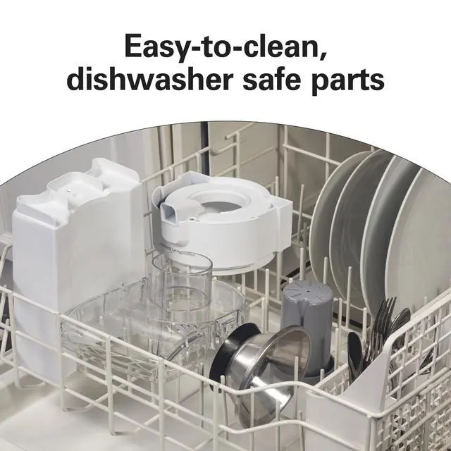 Alt view image 5 of 7 - HealthSmart Juicer Machine, Compact Centrifugal Extractor, 2.4 Feed Chute for Fruits and Vegetables, Easy to Clean, BPA Free, 400W, White (67501)