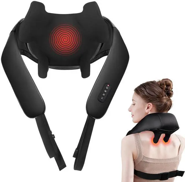 Main image of Shiatsu Neck Massager for Pain Relief Deep Tissue, Cordless Shoulder and Back Massager with Heat, Kneading Whole Body Massager Use for Home Office Car, Gifts for Mom Dad Him Her