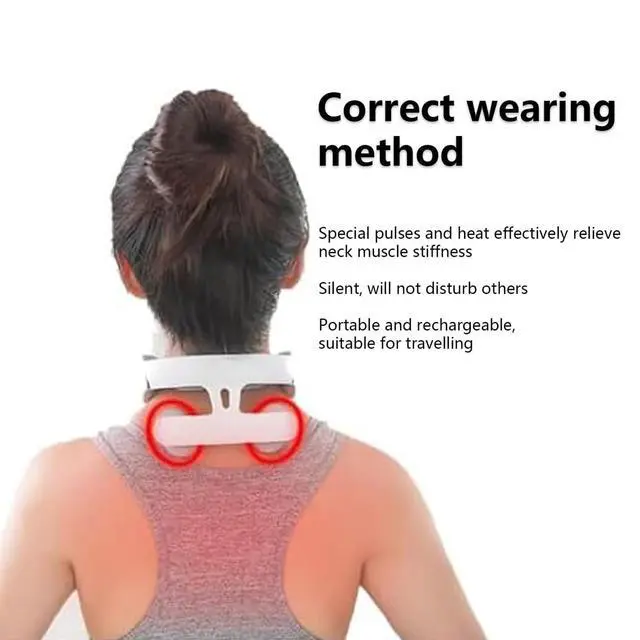 Alt view image 3 of 7 - Vitality Magic Pro 2.0 Neck Massager, 4-Head Magic Pro 2.0 Neck Massage,with 6 Vibration Modes & 15 Intensity Levels,Promote Muscle Relaxation for Women Men Gifts1