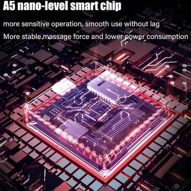 Alt view image 6 of 7 - Vitality Magic Pro 2.0 Neck Massager, 4-Head Magic Pro 2.0 Neck Massage,with 6 Vibration Modes & 15 Intensity Levels,Promote Muscle Relaxation for Women Men Gifts1