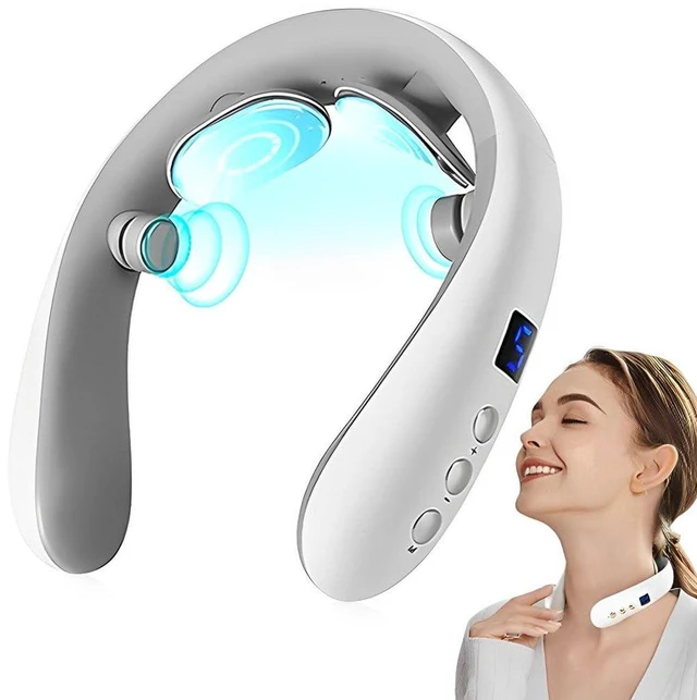 Main image of Neck Massager with Heat, Electric Pulse Neck Massager for Pain Relief, Wireless Neckology Intelligent Massager for Women