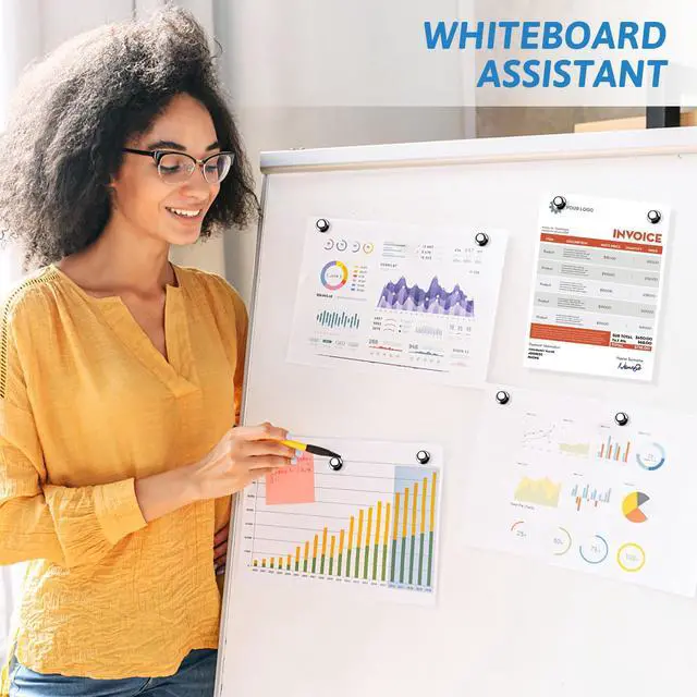 Alt view image 7 of 7 - 20Pack Strong Magnets for Refrigerator Neodymium Fridge Magnets Adult Magnets for Dry Erase Board Lockers Whiteboard Kitchen Home Office Classroom Black