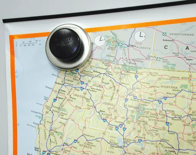 Alt view image 6 of 6 - Ceramic Round Base Magnet with Knob Pack - Heavy-Duty Strong Magnets for Home and Work - 95 lb Pull Each - Nickel-Plated - 3.2" D - 1.41" H - 1.75" D Knob - Chrome - 2-Pack