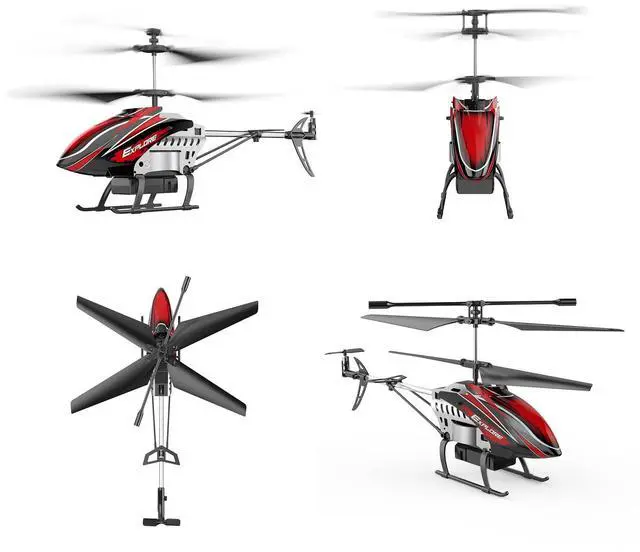 Alt view image 7 of 7 - RC Helicopter, Remote Control Helicopter for Kids with 30Mins Flight(2 Batteries), 7+1 LED Light Modes, Altitude Hold, RC Toys for Boys Girls