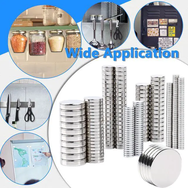 Alt view image 6 of 7 - 255PCS Small Strong Magnet, Neodymium Disc Magnets Heavy Duty,7 Different Sizes,Rare Earth Magnets Round Small Refrigerator Magnet for Crafts Whiteboard Kitchen, Office, Miniatures School