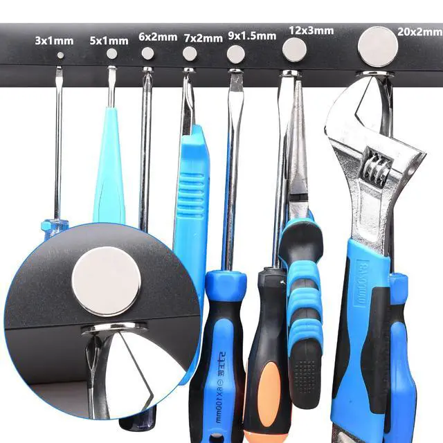 Alt view image 5 of 7 - 255PCS Small Strong Magnet, Neodymium Disc Magnets Heavy Duty,7 Different Sizes,Rare Earth Magnets Round Small Refrigerator Magnet for Crafts Whiteboard Kitchen, Office, Miniatures School