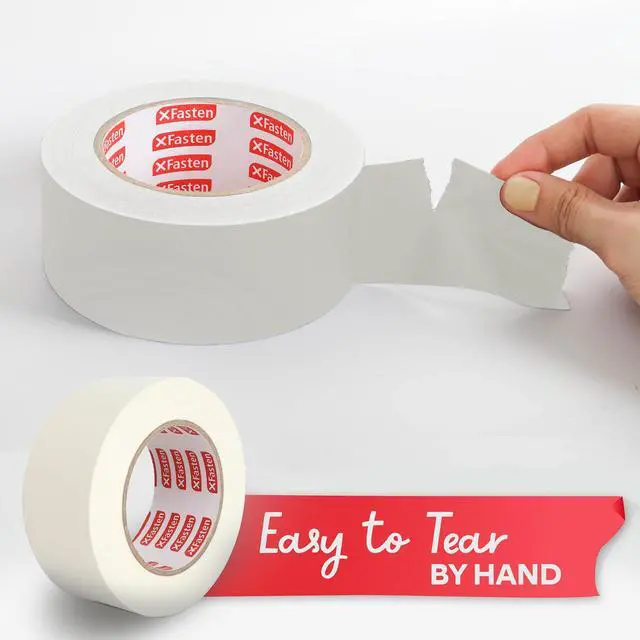 Alt view image 7 of 7 - White Gaffers Tape 2 Inch x 30 Yards, Residue-Free Strong Adhesion (4-Pack 360-feet Total) Non-Reflective Cloth Matte White Tape for Walls, Cords, Bookbinding, Console, Photography