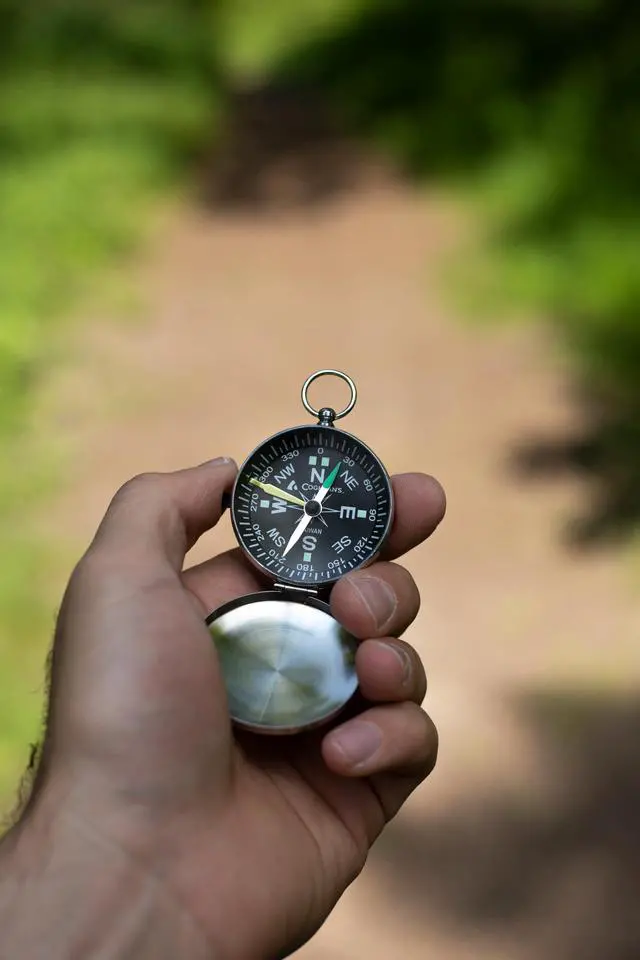 Alt view image 2 of 3 - Outdoor Compasses Lightweight, Durable Navigation Tools for Hiking, Camping, Orienteering & Survival with Map, Wrist, Lensatic, LED, and Carabiner Options
