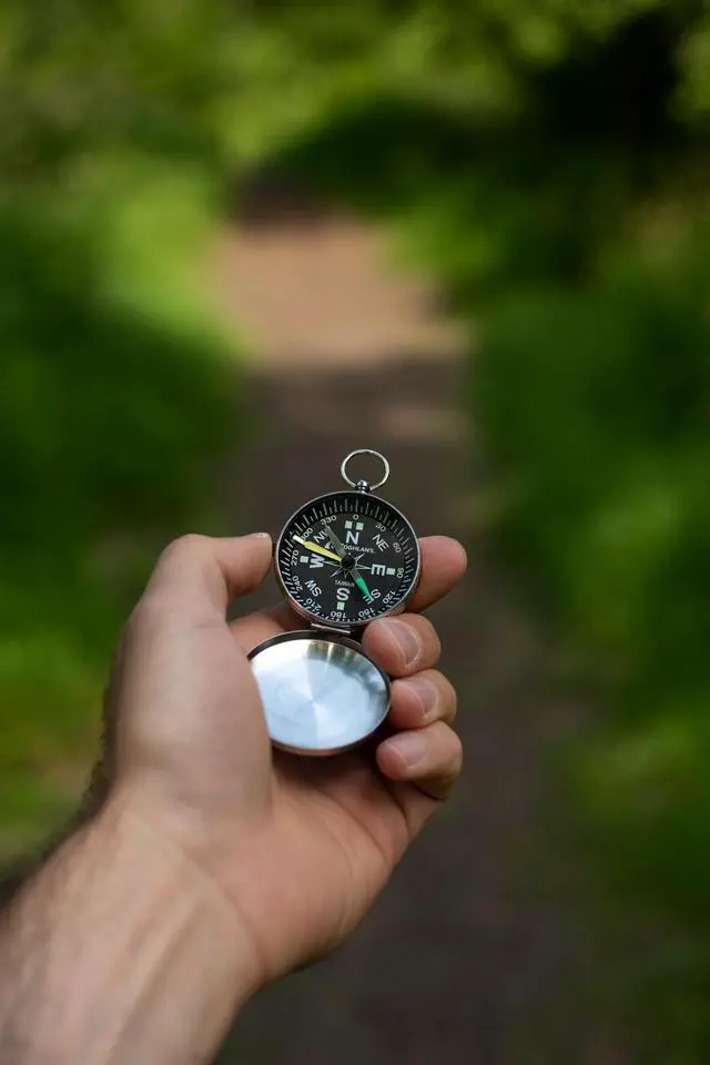 Alt view image 3 of 3 - Outdoor Compasses Lightweight, Durable Navigation Tools for Hiking, Camping, Orienteering & Survival with Map, Wrist, Lensatic, LED, and Carabiner Options