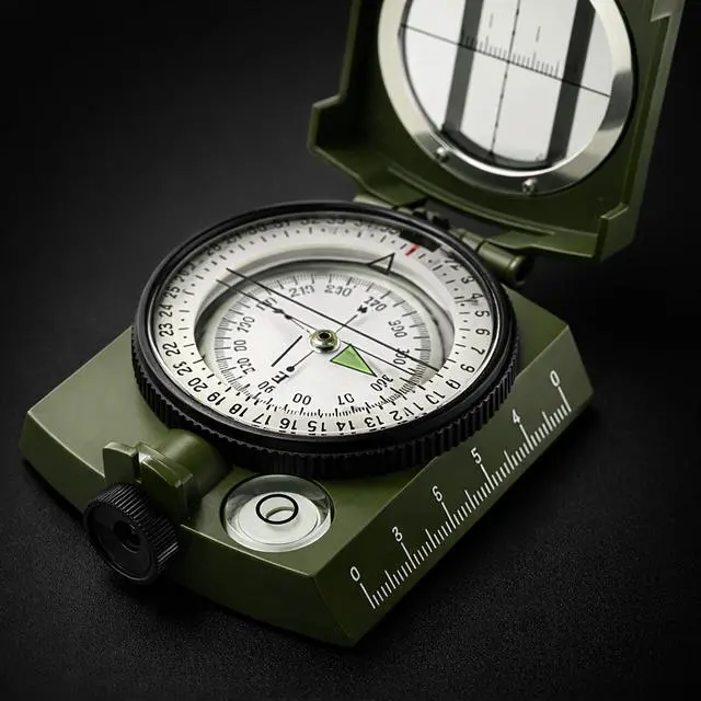 Alt view image 5 of 7 - Hiking Compass for Survival, Lensatic Compass Water-Resistant & Durable for Camping, Backpacking, Hunting, Outdoor Adventures (Plastic)