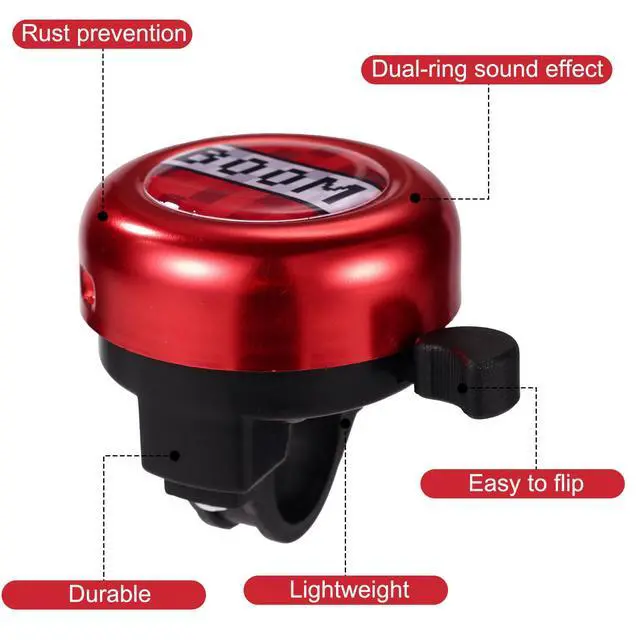 Alt view image 4 of 7 - Pixel Theme Bike Bell for Kids, Aluminum Bicycle Bell with Clear Loud Sound Cycling Accessories for Boys Girls Toddler